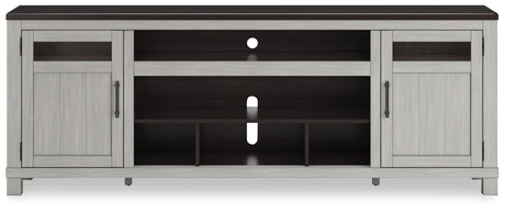 Darborn Gray/Brown 88" TV Stand from Ashley - Luna Furniture