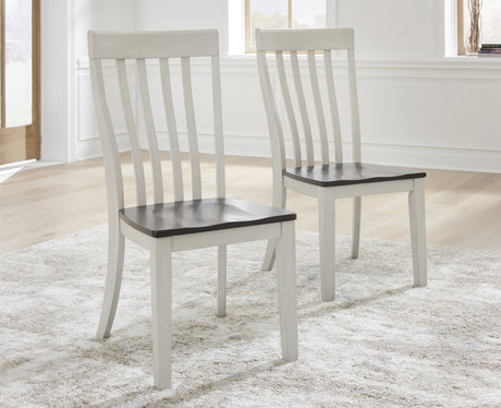 Darborn Gray/Brown Dining Chair, Set of 2 from Ashley - Luna Furniture