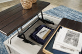 Darborn Gray/Brown Lift Top Coffee Table from Ashley - Luna Furniture