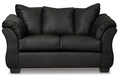 Darcy Black Loveseat from Ashley - Luna Furniture