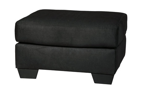 Darcy Black Ottoman from Ashley - Luna Furniture