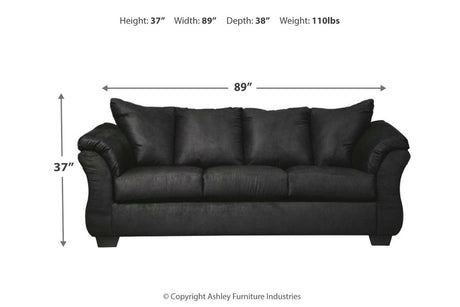 Darcy Black Sofa from Ashley - Luna Furniture