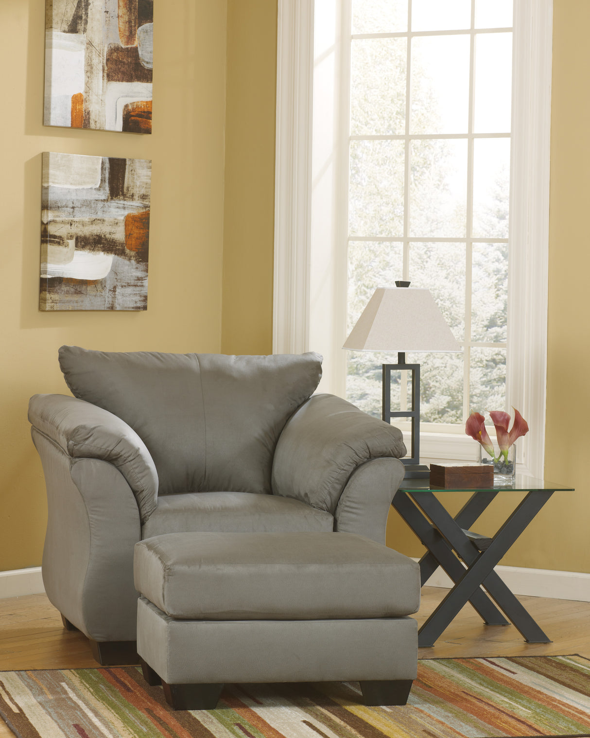 Darcy Cobblestone Living Room Set from Ashley - Luna Furniture
