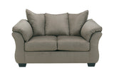 Darcy Cobblestone Loveseat from Ashley - Luna Furniture