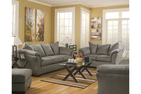 Darcy Cobblestone Loveseat from Ashley - Luna Furniture
