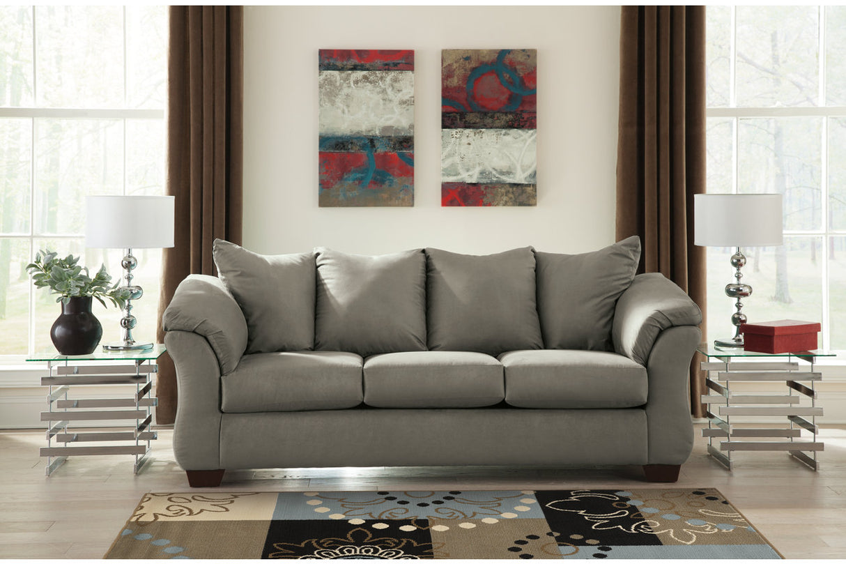 Darcy Cobblestone Sofa from Ashley - Luna Furniture