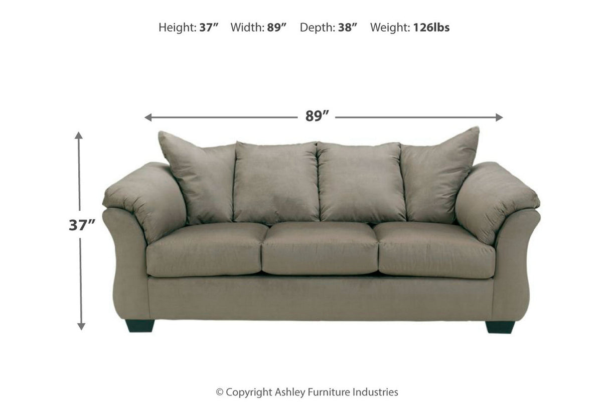 Darcy Cobblestone Sofa from Ashley - Luna Furniture