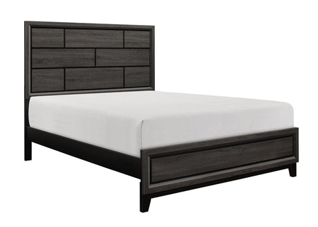Davi Gray Full Panel Bed from Homelegance - Luna Furniture