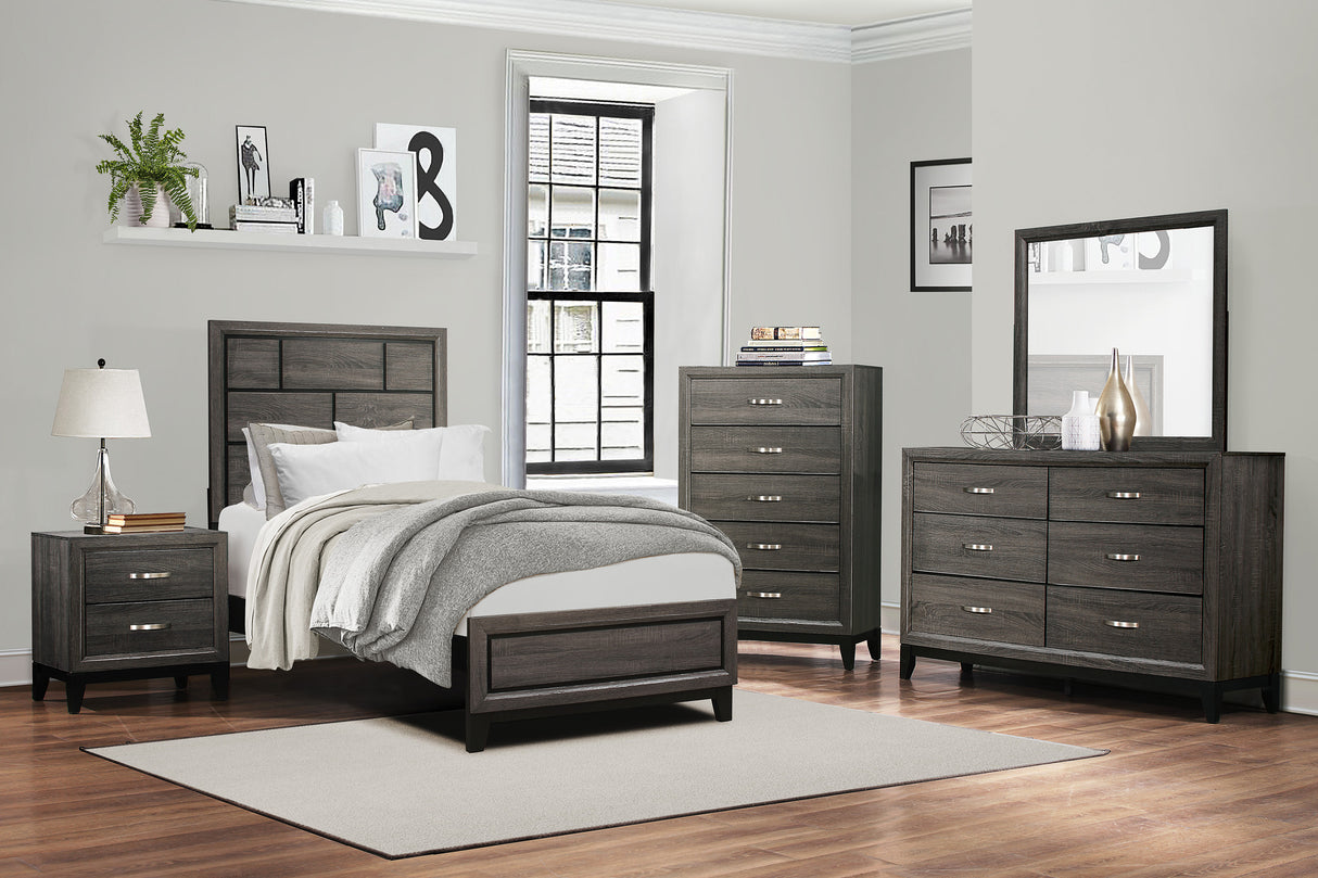 Davi Gray Panel Youth Bedroom Set from Homelegance - Luna Furniture