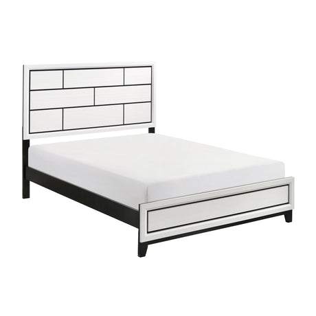 Davi White Full Panel Bed from Homelegance - Luna Furniture