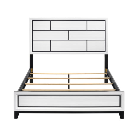 Davi White Full Panel Bed from Homelegance - Luna Furniture