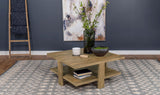 Dawn Mango Square Engineered Wood Coffee Table With Shelf from Coaster - Luna Furniture