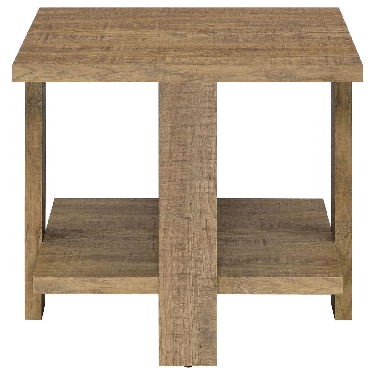 Dawn Mango Square Engineered Wood End Table With Shelf from Coaster - Luna Furniture
