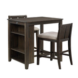 Daye Burnished Brown Cherry 3-Piece Counter Height Set from Homelegance - Luna Furniture