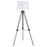Dayton Gray Adjustable Empire Shade Tripod Floor Lamp from Coaster - Luna Furniture