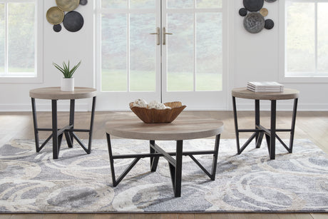 Deanlee Grayish Brown/Black Table from Ashley - Luna Furniture