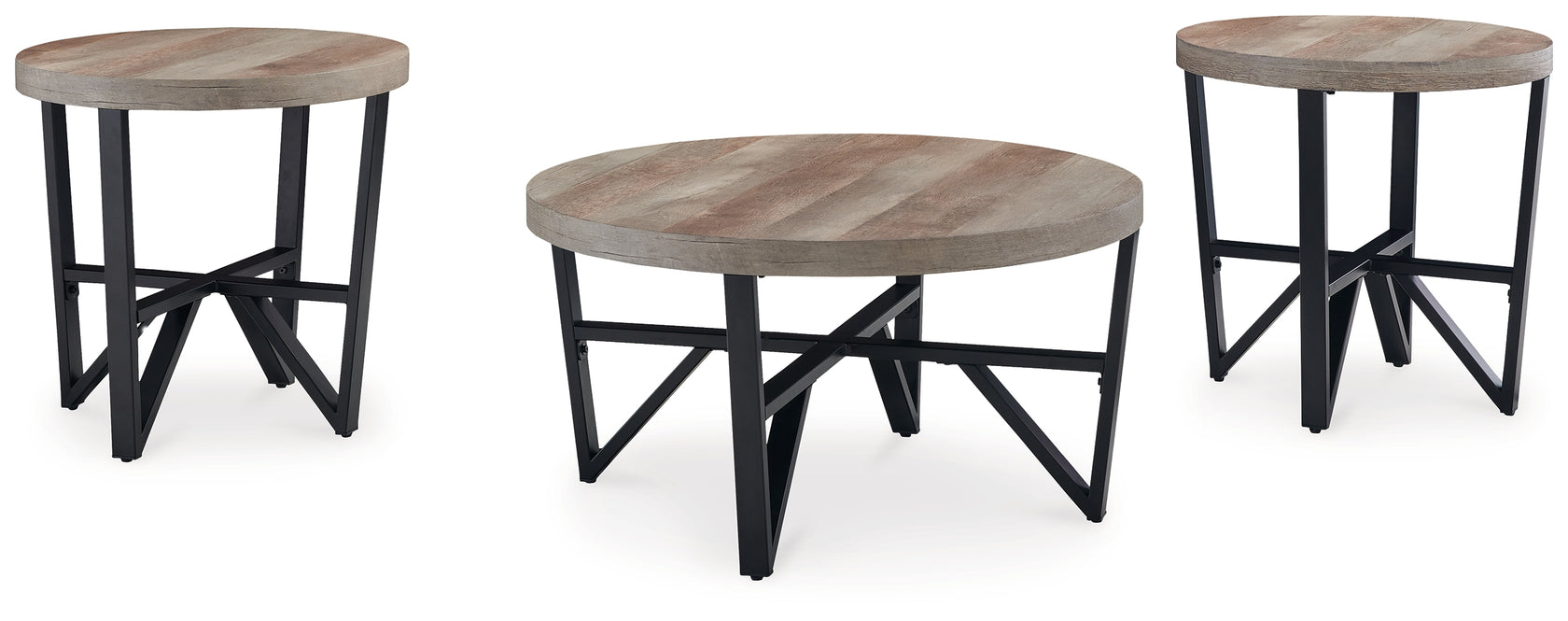 Deanlee Grayish Brown/Black Table from Ashley - Luna Furniture
