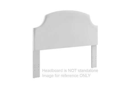 Kanwyn Whitewash King/California King Upholstered Panel Headboard from Ashley - Luna Furniture