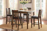 Delmar Burnished Brown 5-Piece Counter Height Set from Homelegance - Luna Furniture