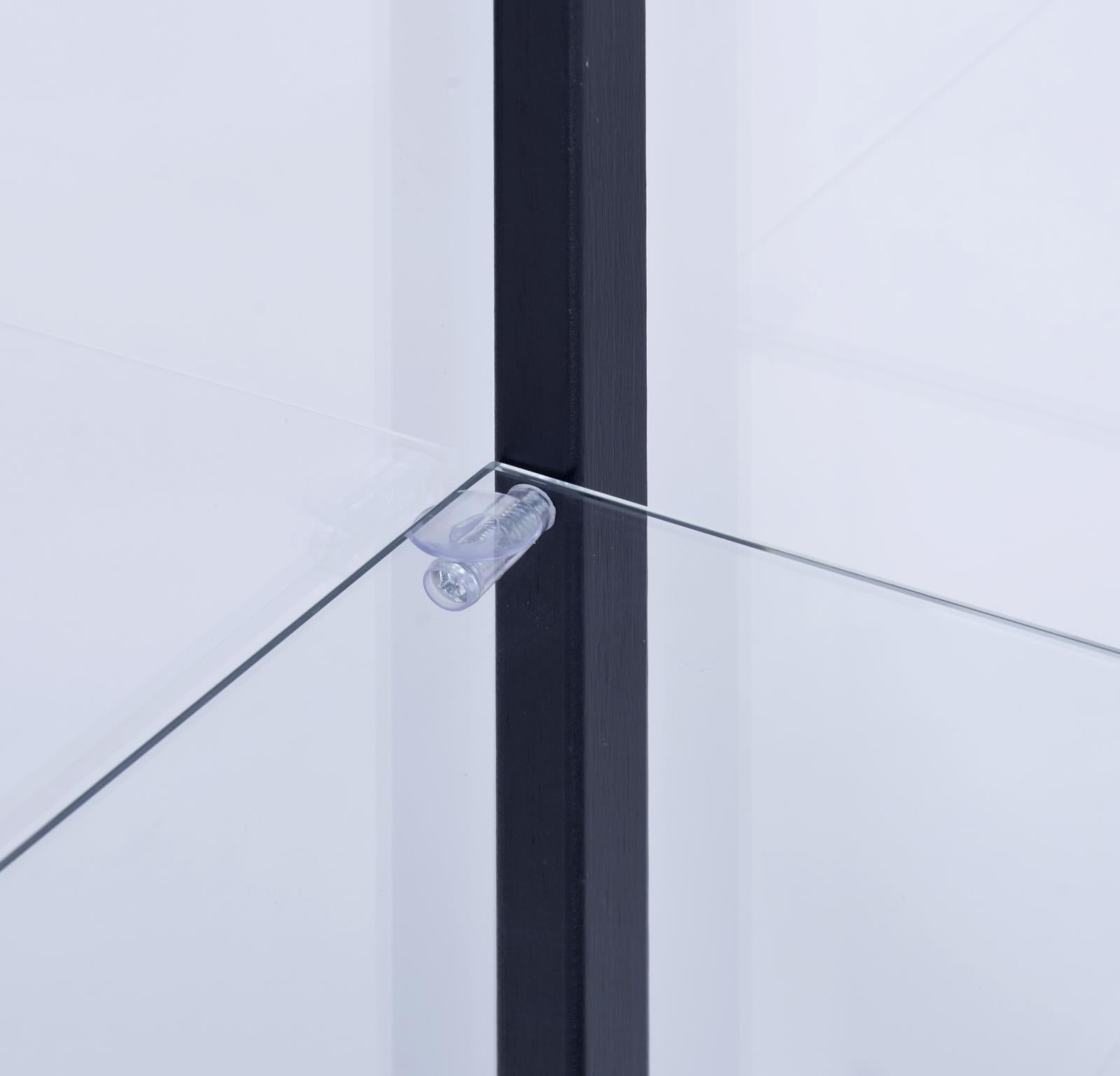 Coaster Delphinium 5-shelf Glass Curio Cabinet Black and Clear