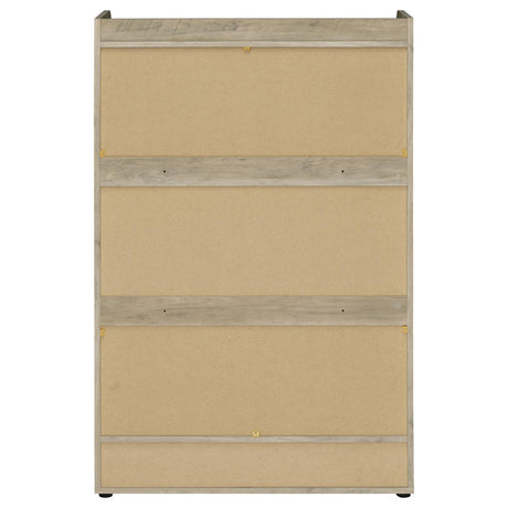 Denia Antique Pine and White 3-Tier Shoe Storage Cabinet from Coaster - Luna Furniture