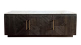Dennis White and Tobacco Gray 3-Door Marble Top Dining Sideboard Server from Coaster - Luna Furniture