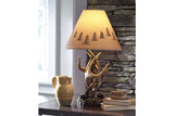 Derek Brown Table Lamp from Ashley - Luna Furniture
