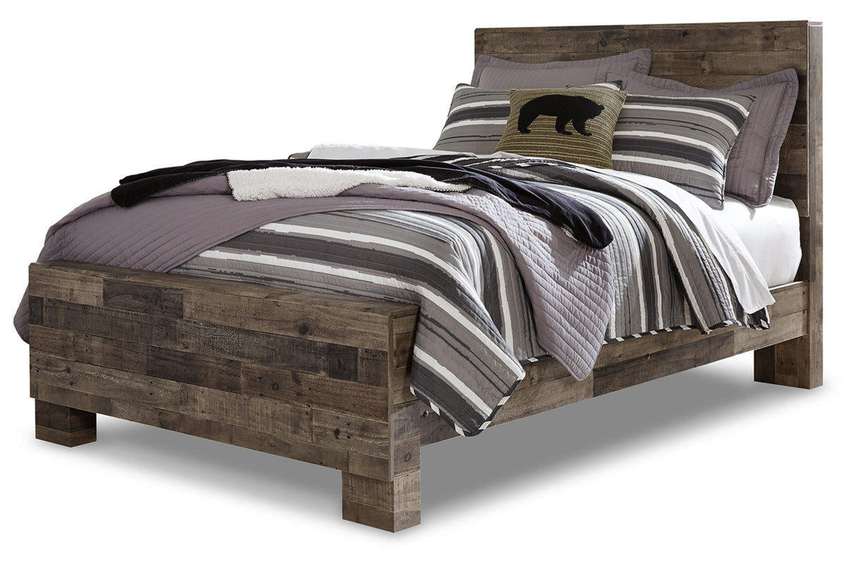 Derekson Multi Gray Full Panel Bed from Ashley - Luna Furniture