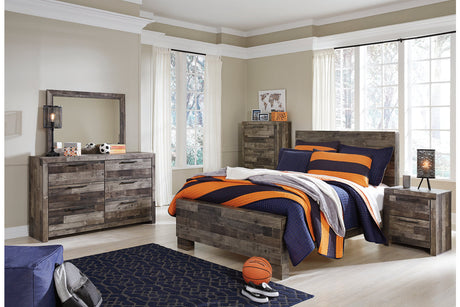 Derekson Multi Gray Full Panel Bed from Ashley - Luna Furniture