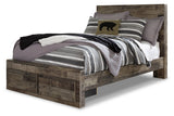 Derekson Multi Gray Full Storage Platform Bed from Ashley - Luna Furniture