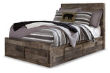 Derekson Multi Gray Full Storage Platform Bed with 6 Drawers from Ashley - Luna Furniture