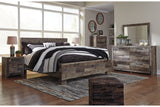 Derekson Multi Gray King Panel Bed from Ashley - Luna Furniture