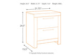Derekson Multi Gray Nightstand from Ashley - Luna Furniture