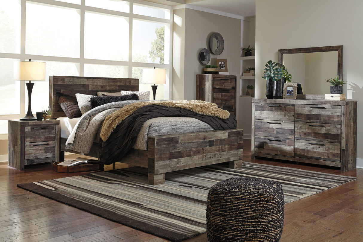 Derekson Multi Gray Panel Bedroom Set from Ashley - Luna Furniture