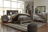 Derekson Multi Gray Panel Bedroom Set from Ashley - Luna Furniture