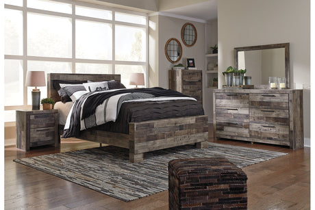 Derekson Multi Gray Queen Panel Bed from Ashley - Luna Furniture