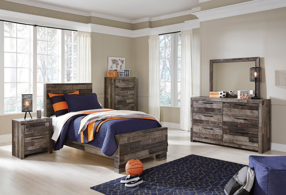 Derekson Multi Gray Youth Panel Bedroom Set from Ashley - Luna Furniture