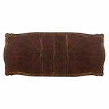 Deryn Park Cherry 114" Double Pedestal Extendable Dining Table from Homelegance - Luna Furniture