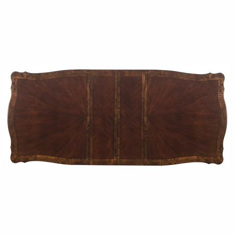 Deryn Park Cherry 114" Double Pedestal Extendable Dining Table from Homelegance - Luna Furniture