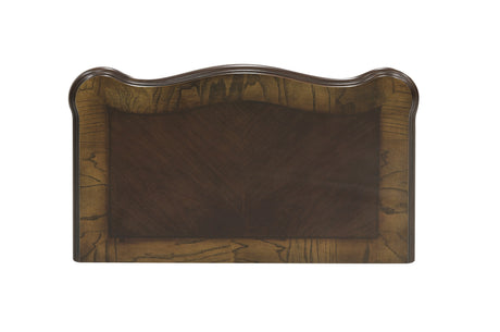 Deryn Park Cherry 4-Piece Queen Sleigh Bedroom Set (Queen Bed, Nightstand, Dresser, Mirror) from Homelegance - Luna Furniture