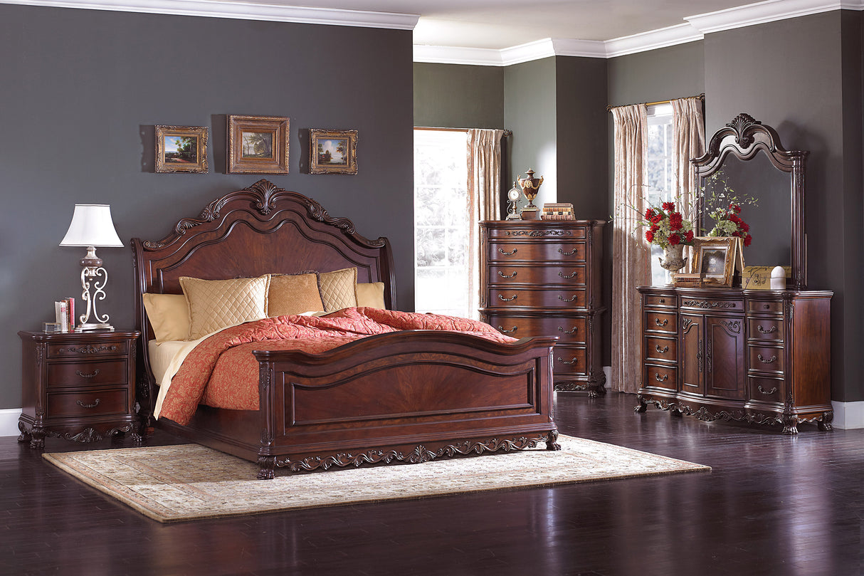 cherry dresser wood Shaker Six Drawer offering ample clothing and linen storage in your bedroom or dressing area Tamarack Dresser (Brown Cherry) -