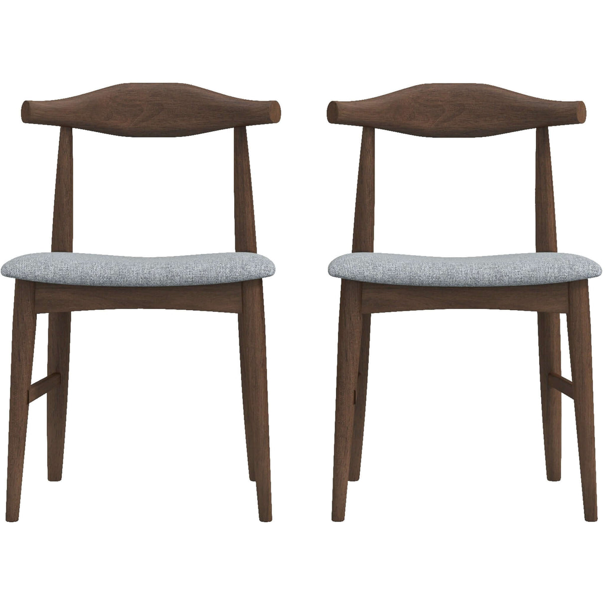 Destiny Dining Chairs (Set of 2) Grey Linen from Midinmod - Luna Furniture