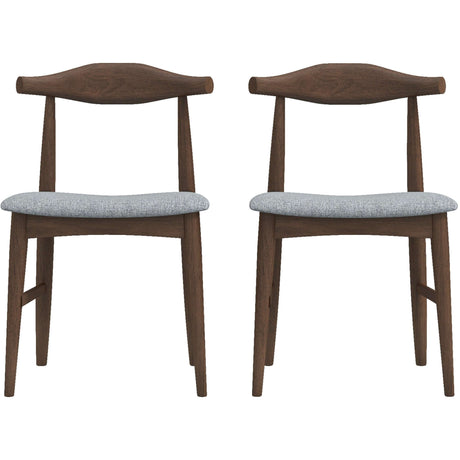 Destiny Dining Chairs (Set of 2) Grey Linen from Midinmod - Luna Furniture