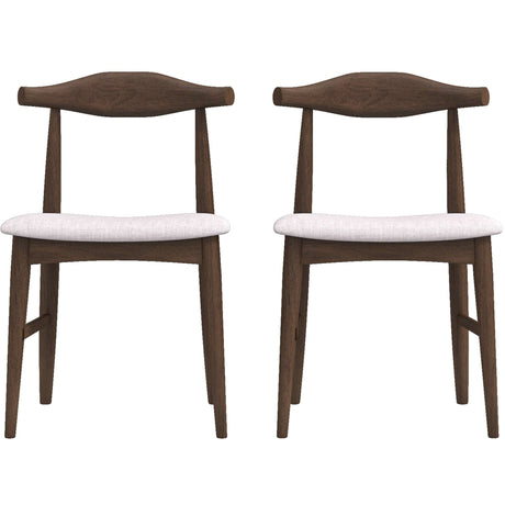 Destiny Dining Chairs (Set of 2) Grey Linen from Midinmod - Luna Furniture