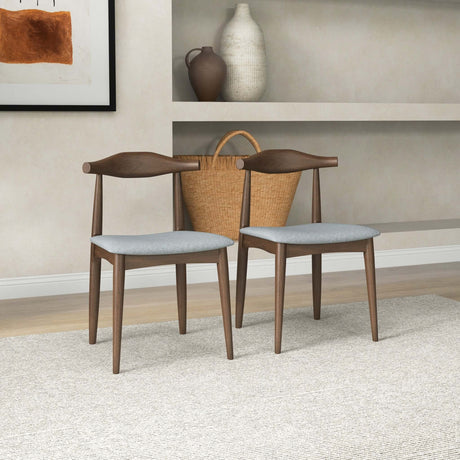 Destiny Dining Chairs (Set of 2) Grey Linen from Midinmod - Luna Furniture
