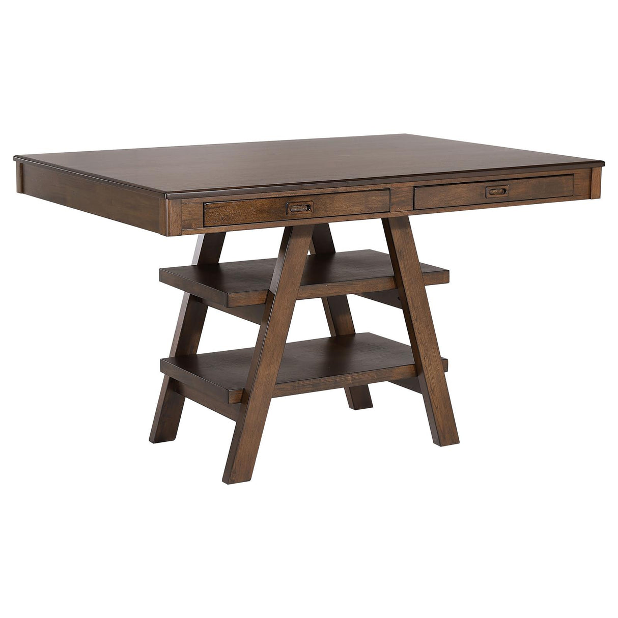 Dewey Brown and Walnut 5-Piece Rectangular Dining Set from Coaster - Luna Furniture