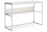 Deznee White Home Office Desk from Ashley - Luna Furniture