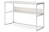Deznee White Home Office Desk from Ashley - Luna Furniture