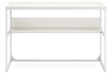 Deznee White Home Office Desk from Ashley - Luna Furniture