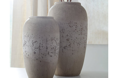 Dimitra Brown/Cream Vase from Ashley - Luna Furniture